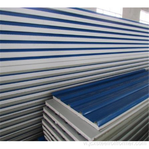 Cách nhiệt tường PPGI EPS Sandwich Panel sản xuất máy